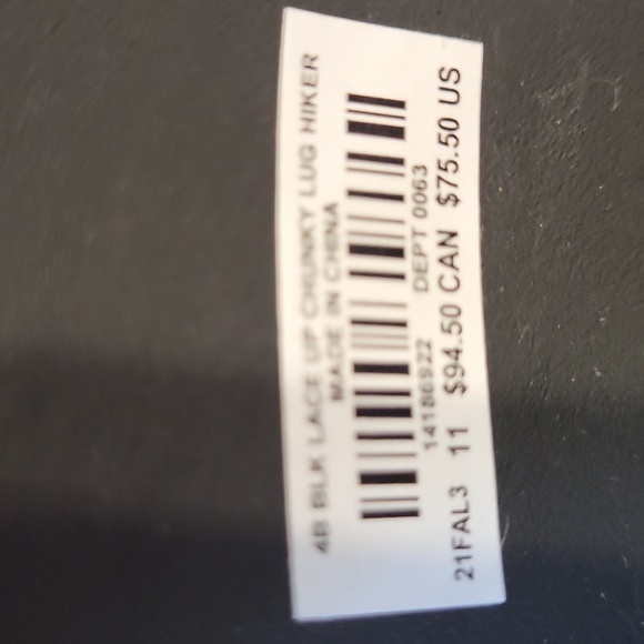 Torrid size 11.5 wide width black lug hiker boots - Picture 12 of 16